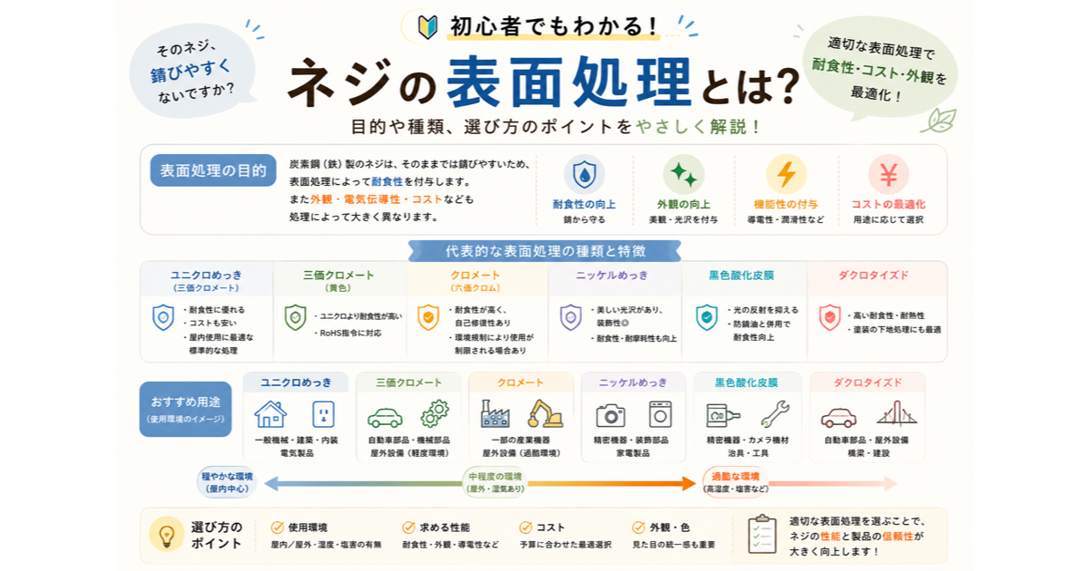 ユニクロ・クロメート・三価クロメートの違いと選び方のサムネイル