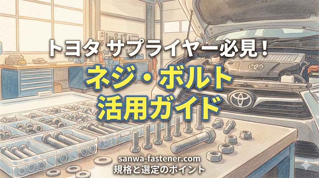 トヨタサプライヤー必見！ネジ・ボルト活用ガイド
